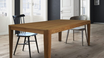 Stół drewniany PAOLO dąb marrone 160-210 cm