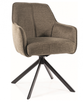 Krzesło tapicerowane obrotowe NOTTI  oliwkowy