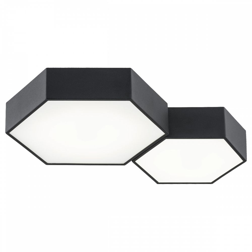 Lampa sufitowa plafon ARIZONA LED hexagon czarny