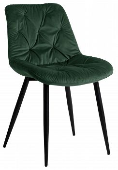 Krzesło tapicerowane MALMO velvet zielony