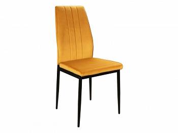 Krzesło tapicerowane ATOM velvet curry