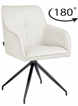 Krzesło obrotowe tapicerowane ASTER velvet jasny beż