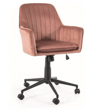 Fotel obrotowy krzesło biurowe Q-886 velvet różowy