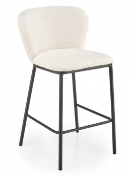 Hoker, krzesło barowe H119 kremowy baranek