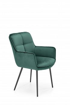 Krzesło tapicerowane K463 velvet zielony