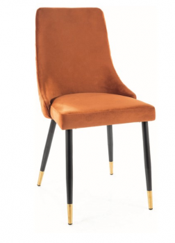 Krzesło tapicerowane PIANO velvet cynamon
