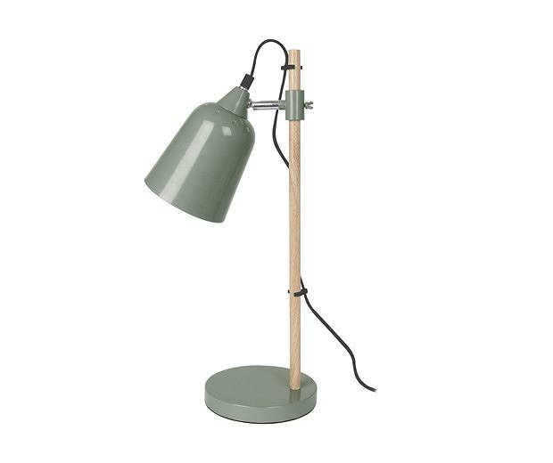 Lampa stołowa Wood-Like jungle green by Leitmotiv