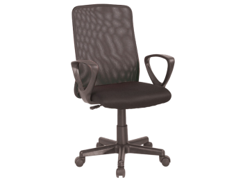 Fotel obrotowy, krzesło biurowe Q-083 czarny