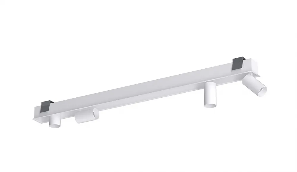 Lampa sufitowa podtynkowa MONO DEEP IV biała