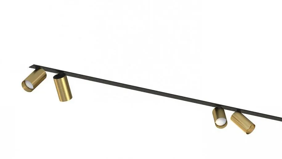 Lampa sufitowa listwa wpust MONO SURFACE VI złoty czarny